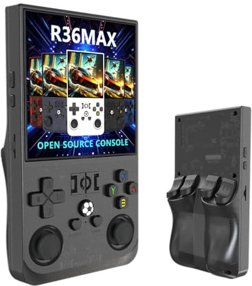 Open Source Sistema Linux R36MAX Retro Console di gioco, portatile palmare Consoles per videogiochi, 4.0-in 4 k HD IPS schermo con 64G Built-in 10000 giochis classici,2025 Nuovo
