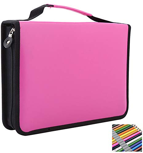 150 Fächer Federmäppchen aus PU-Leder mit großer Kapazität - Bleistifte Etui, Stiftetasche, Federtasche für Schule, Büro & Reise - Praktischer Schreibwaren Organizer für Stifte, Marker & Zubehör