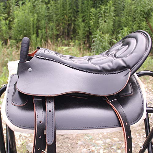 CLBING Pferdesattel Touristen Pauschenpferd Mit Ledersattel Armeesattel Vollsattel Pferdesattelzubehör
