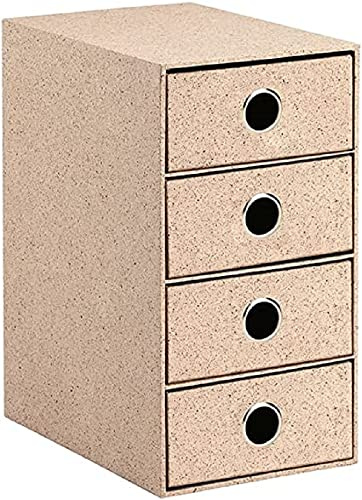 Rössler 1524452394 – S.O.H.O. Lådor med 4 för DIN A5, med handtagshål, cacao, 320 x 175 x 250 mm, 1 styck
