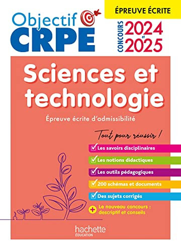 Objectif CRPE 2025 - Sciences et technologie - épreuve écrite d'admissibilité