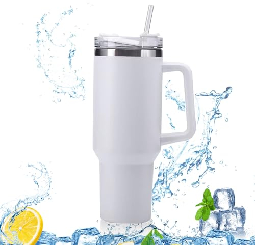 Waldspring 40oz / 1200ml thermobecher mit strohhalm Edelstahl