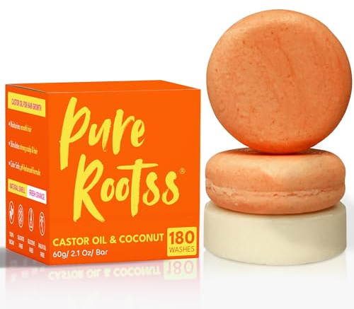 PureRootss Castor oil Shampoo and Conditioner Bars For All-type Hair