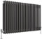 Heilmetz 3 Column Radiator 600 x 1020mm, Anthracite Cast Iron Style Horizontal Radiator Triple Column Radiator Traditional Central Heating Radiator