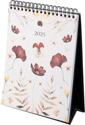 Kokonote Kalender 2025 Tischkalender Nuit Florale Kalender 2025 Familienplaner Tischkalender 2025 zum Aufstellen 17 x 17 cm Jahreskalender 2025