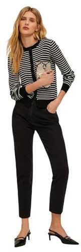 Motivi: Jeans Carrot Rianne Nero. 40 Stagione Primavera Estate 2025.
