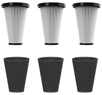 Vexilar Pack de 3 Filtres HEPA, Compatible avec l'Aspirateur Balai avec Fil C8