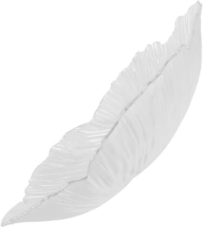 ABOOFAN Vassoio Da Tavolo in Vetro Per Frutta e Snack Design Elegante Per Casa e Ufficio Piatto Portata Versatile Per Caramelle e Frutta Superficie Liscia e Raffinata Tono Perla Bianca Med