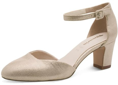 Tamaris Décolleté da donna con tacco a blocco metallico 41 EU