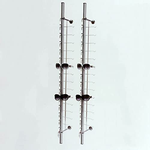 Espositore per occhiali da vista con serratura a parete per occhiali da sole, supporto decorativo moderno organizer per occhiali da vista per negozio di occhiali da vista centro commerciale