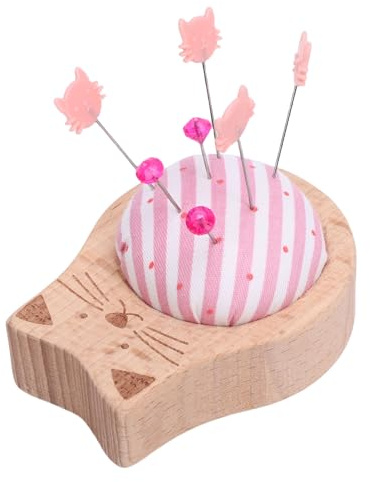 Cryfokt Kit da Cucito per Puntaspilli Simpatico Portaspilli con Testa Gioiello per Decorazioni Patchwork di Quilting Artigianale, con Scatola Portaoggetti per gli Appassionati di Cucito