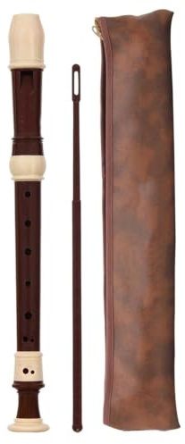 Blockflöjt Musikinstrument Music Lovers Blockflöjt Engelsk Sopran 8-hål | Producerar klara och resonerande toner för njutbart spel.(Brown)