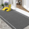 Color G Fussmatte Aussen Innen 61 x 92 cm, Große Schmutzfangmatte Außen rutschfest Wetterfest, Fußmatte Sauberlaufmatte Waschbar, Türmatte Outdoor Teppich für Eingang, Haustür, Garten (Grau)