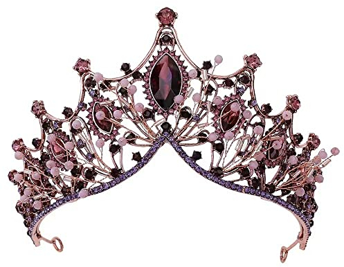 Couronne de princesse, Strass Cristal, déesse, reine, Déguisement de Noël, cosplay, Mariée Proms De Mariage Concours Princesse Parties, casque en or