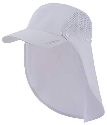 Bassdash UPF 50 + Cappello da Pesca Pieghevole Cappello da Baseball cap con Collo Rimovibile Flap Portatile per Uomini Donne Golf Escursionismo