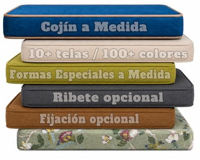 Coussin de Banc sur Mesure,Coussin de Banc de Taille Personnalisée Pour Canapés Extérieur et Bancs de Jardin,Coussin de Remplacement en Mousse Avec Revêtement en Tissu Amovible Antidérapant(Épaisseur