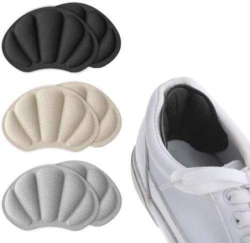 SHSHbuy Cuscino per Tallone - 3 Paia Proteggi Scarpe Antiscivolo Self Adhesive