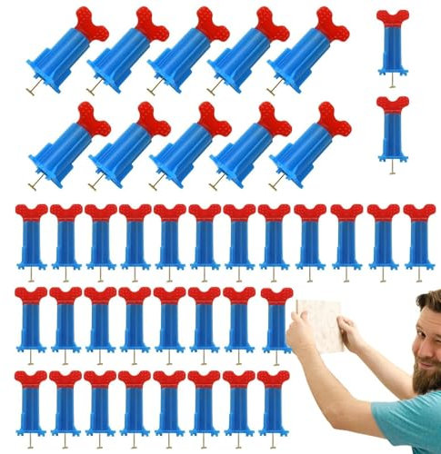 Mxshc Kit di livellamento per piastrelle, strumento di livellamento per piastrelle - Strumenti riutilizzabili per la regolazione delle piastrelle del pavimento a parete - Set di composti livellanti