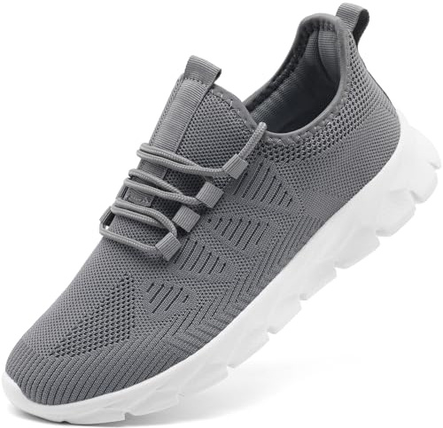 MGNLRTI Scarpe Sneakers Uomo Ginnastica Running Palestra Corsa Scarpe Estive Camminata Casual Jogging Trekking Tennis Sportive Fitness Scarpe Outdoor Grigio 41
