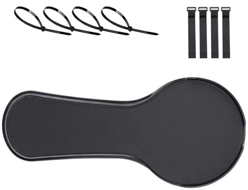 Gissroys Tapis de souris Accoudoir pour chaise de bureau Plateforme de souris Support ergonomique et approche barrière sûre Plate-forme anti-glissement avec déflecteur acoustique