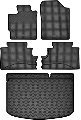 Passgenaue Kofferraumwanne und Gummifußmatten geeignet für Toyota Yaris ab 2012