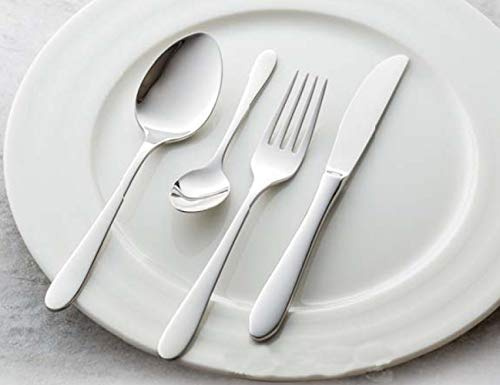 Fine Dine 766477 Como Lot de 12 fourchettes à gâteau en acier chromé 18/10 Diamètre 150 mm