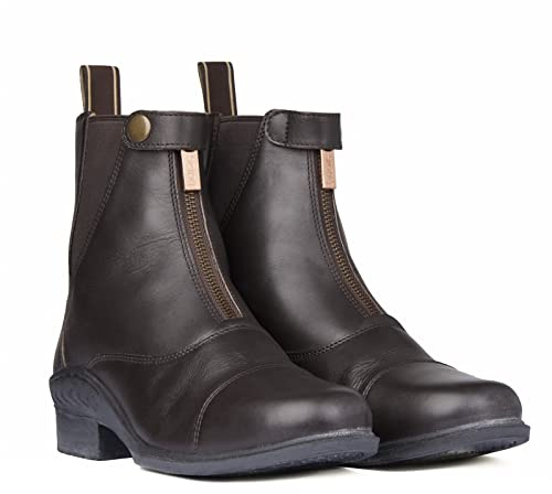 HORZE Stivali da Equitazione con Zip Anteriore Rose Jodphur