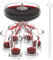 ALEVMOOM Shot Glass Dispenser and Holder with Glasses, Upgrade Acrylic 6 Cocktail Glasses Shot Dispenser Drink Dispenser for Home Party Bar Festival (Transparent)