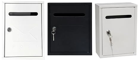 TEMPO DI SALDI Buzón Compacto de Acero Porta Cartas Exterior con par de Llaves