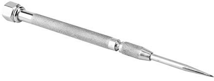 Rankomu Pointe en Carbure Cémenté G2 55HRC Aiguille à Tracer Antidérapante pour Acier Laiton Plastique Verre Céramique, Stylo de Marquage et Poinçonnage, Outil de Poche (128mm, 10mm)