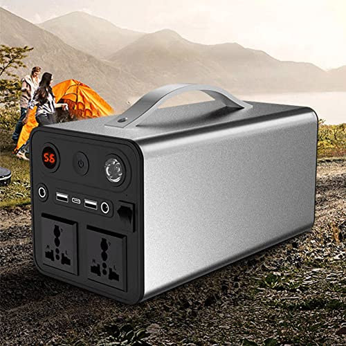 Portable Power Station 300W 90000mAh - Solar generator for Camping Travel Fishing Emergency Power Supply Backup - AC/DC/USB/Type C Outlet for Outdoors
