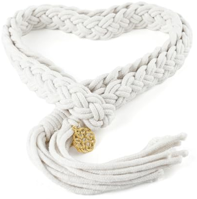 Wedding Lasso Rope,Handfasting Cord for Wedding with Pendants Lazos para Boda Wedding Cord Traditional Celtic Pattern Rustic Wedding Lasso for Ceremony Bridal Gift