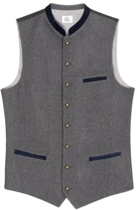 HerzSticht Chaleco de traje tradicionales hombre (modelo: Samerberg)