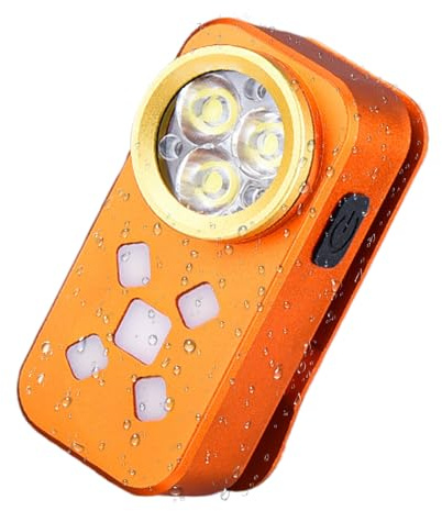 Linterna LED de Bolsillo - Antorcha Recargable Para Exterior Con Clip De 200-800 Lúmenes - 500mAh De Batería Para Alta Luminosidad,Para Senderismo, Mochilero, Actividades Exteriores, Nocturnas, Y Supe