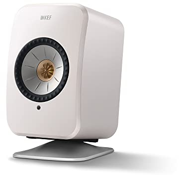 KEF P1 Desk Pad for LSX and LSX II Active Bookshelf Speakers (Pair), Silver