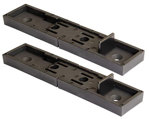 WAGNER Tischverbinder/Tischplattenverbinder/Möbelverbinder T-Connect 2tlg. Set - 30 x 70 x 10 mm - aus Kunststoff - schwarz, zum Schrauben - 16500999