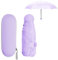 Parapluie Pliant Mini pour Femme Homme Enfant, 6 Côtes Petit Compact Parapluies de Poche Solide avec Étui, Étanche Résistant Vent Parapluie Solaire Anti UV ,Portable Umbrella pour Voyage (Violet)