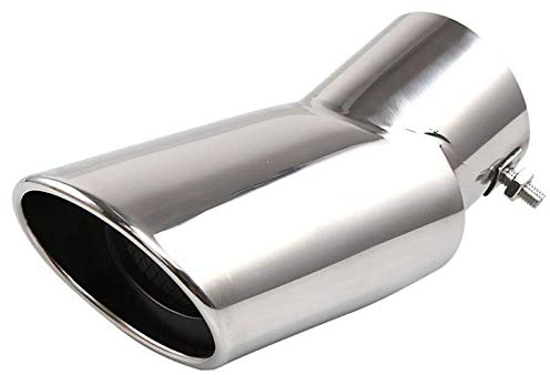 Oikabio Accesorios Aptos para -V 2012 2013 2014 2015 Tubo de Punta Silenciador de Escape Finalizador de Tubo de Escape Adorno Final Acero Inoxidable