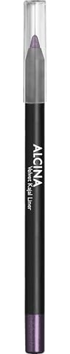ALCINA Velvet Kajal Liner plum - Violetter Kajal mit Glitzer-Finish - anspitzbar - wasserfest, wischfest - intensive, langanhaltende Farbe mit starker Deckkraft - zarte, präzise Linie - Violett