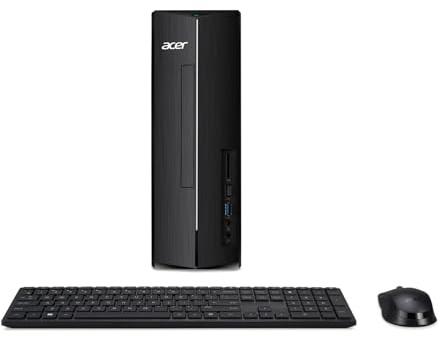 acer Aspire XC-1710 Tower Desktop PC | Intel N100 CPU | 8GB DDR4 RAM | 256GB SSD | Intel UHD Graphics | Windows 11 Home | Black