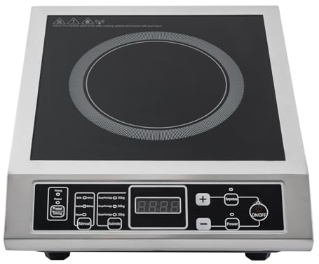 Plaque à induction, 3500 W, avec plan de travail, 8 niveaux de puissance et de température, efficacité APF à 3 niveaux, protection de sécurité