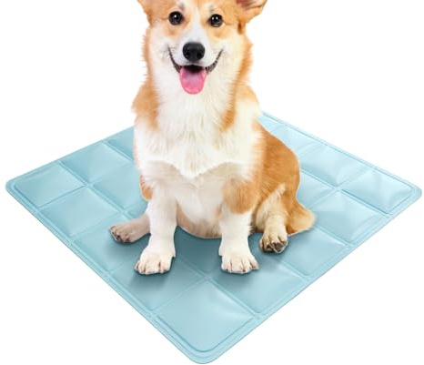 Pomurom Tapis Rafraîchissant pour Chat - Tapis De Sommeil Rafraîchissant Pliable pour Chiens Et Chats | Matelas Multifonction pour Cages - Idéal Extérieur et Intérieur : Parc Jardin Plage Salon