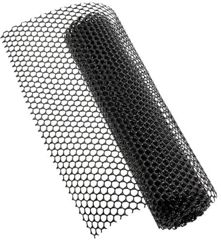 HOMSFOU Malla de Jardín Hexagonal Negra 0,4x3 M Red para Gallinas Cerca de Alambre Protección Aves Corral Red de Plástico para Jardín y Bricolaje