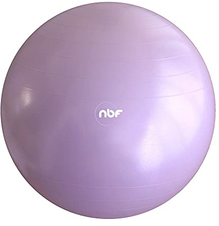 nbf Birthing Ball with Pump and Pregnancy Instruction Guide 55cm 65cm 75cm Anti-Burst 65cm Lilac