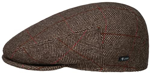LIPODO Gorra Estampado a Cuadros Lana Forrada Made in Italy Hombre Otoño Invierno