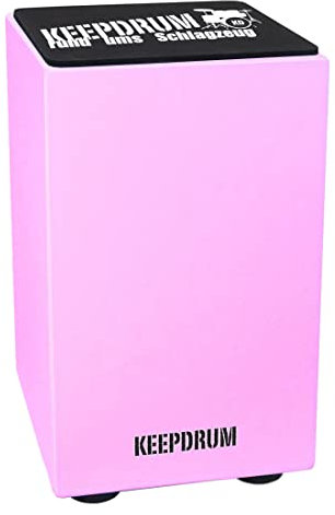 keepdrum DC1M PK Junior Cajon Trommel-Hocker Pink Rosa + Sitz-Pad