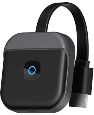 Clé TV WiFi sans 2,4 G - Adaptateur TV - Projecteur d'écran intelligent 4K 1080P - Noir