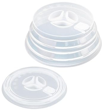 Cubierta de microondas para Alimentos - Cubierta de Silicona Plegable para Platos de microondas | Tapa Protectora contra Salpicaduras de Plato, Apta para lavavajillas, para calefacción por microondas