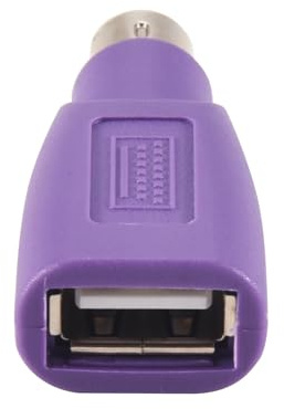 Tuesoa Connecteur PS2 vers USB, Mini-Adaptateur pour Souris et Clavier D'Ordinateur, Convertisseur de Souris et de Clavier