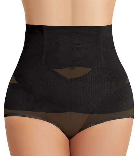 Tuopuda Guaina Contenitiva Donna Mutande Contenitive Pancia Piatta Intimo Contenitivo Modellante Pancera Contenitiva Snellente Body Shaper Slip Dimagrante Addominale Compressione, Nero, M